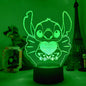 Lilo & Stitch 3D LED Night Light - 16 Colors Touch Control Lamp