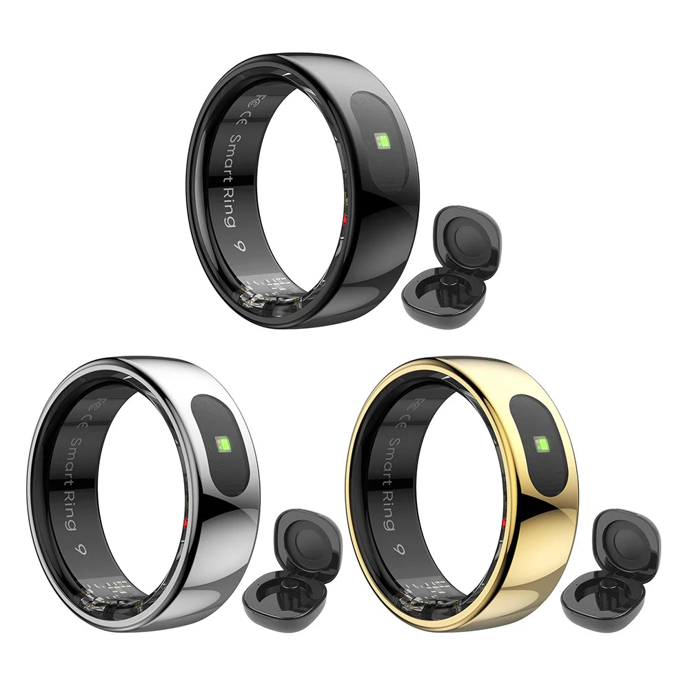 Smart Health Ring - Waterproof Activity Tracker with Heart Rate and Blood Oxygen Monitor