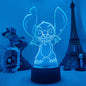 Lilo & Stitch 3D LED Night Light - 16 Colors Touch Control Lamp