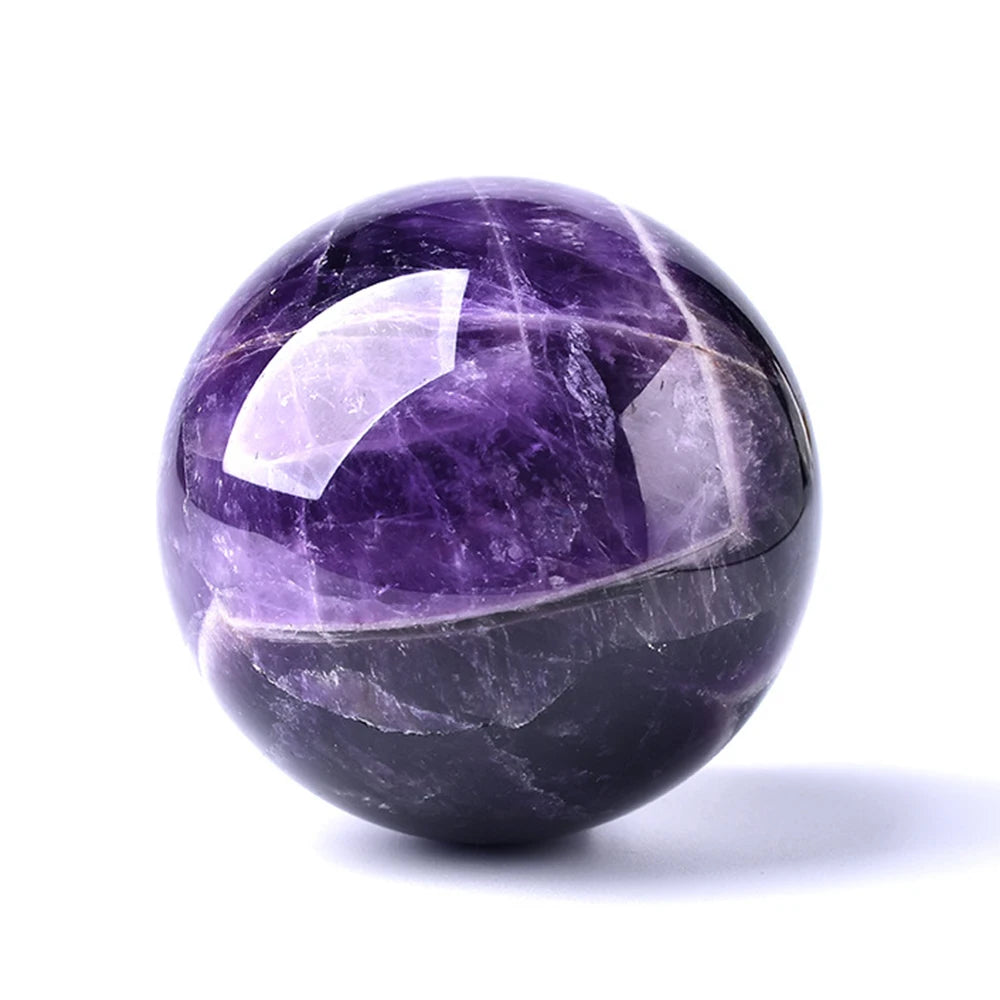 🔮 Esfera de Amatista Auténtica - Atrae Abundancia y Paz Interior