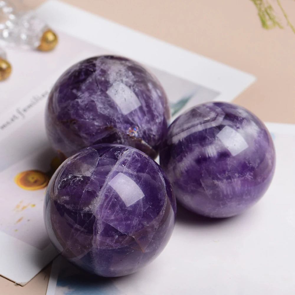 🔮 Esfera de Amatista Auténtica - Atrae Abundancia y Paz Interior