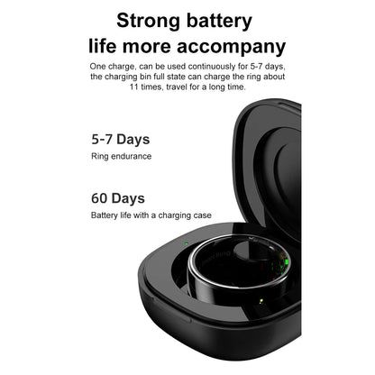 Smart Health Ring - Waterproof Activity Tracker with Heart Rate and Blood Oxygen Monitor