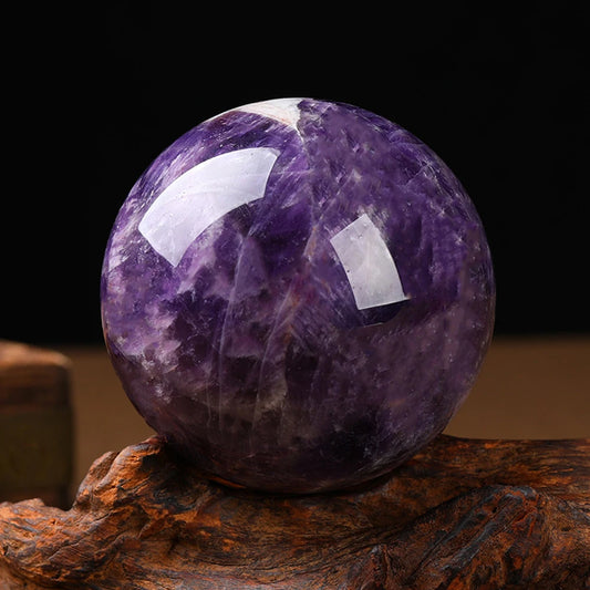 🔮 Esfera de Amatista Auténtica - Atrae Abundancia y Paz Interior