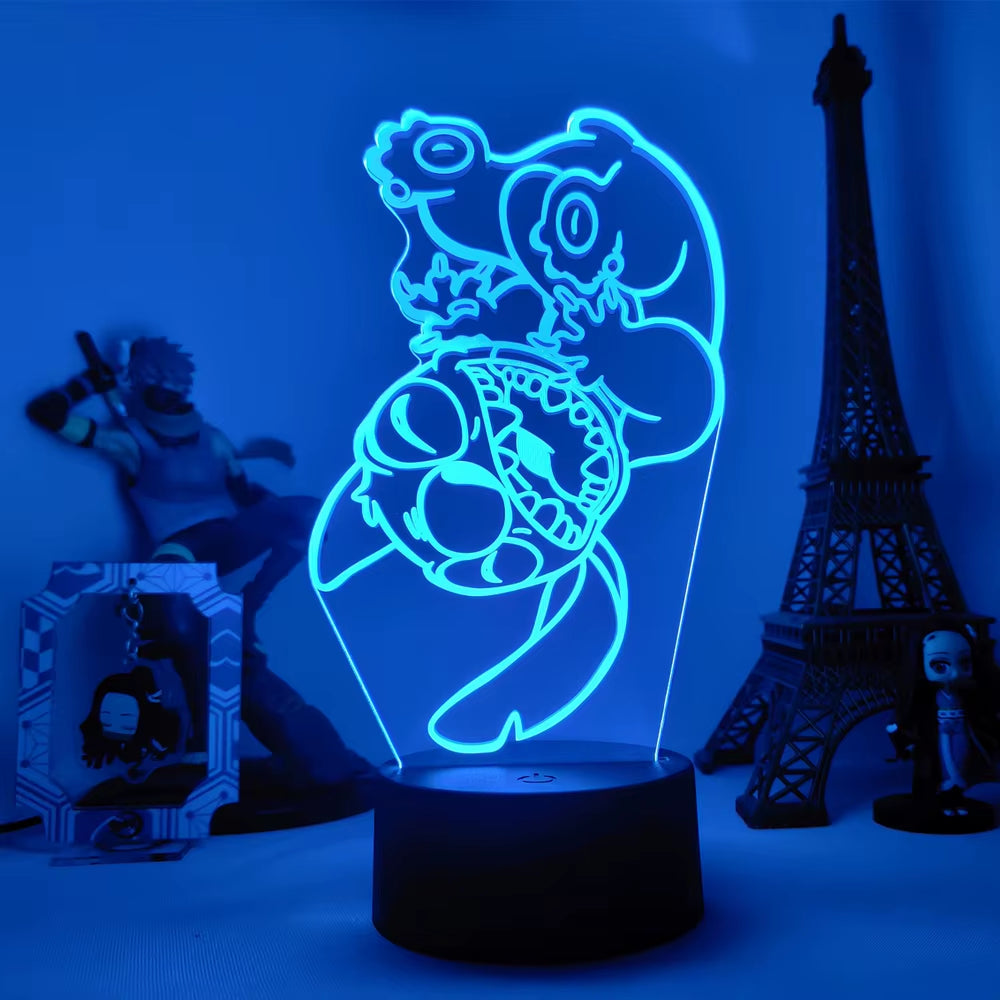 Lilo & Stitch 3D LED Night Light - 16 Colors Touch Control Lamp